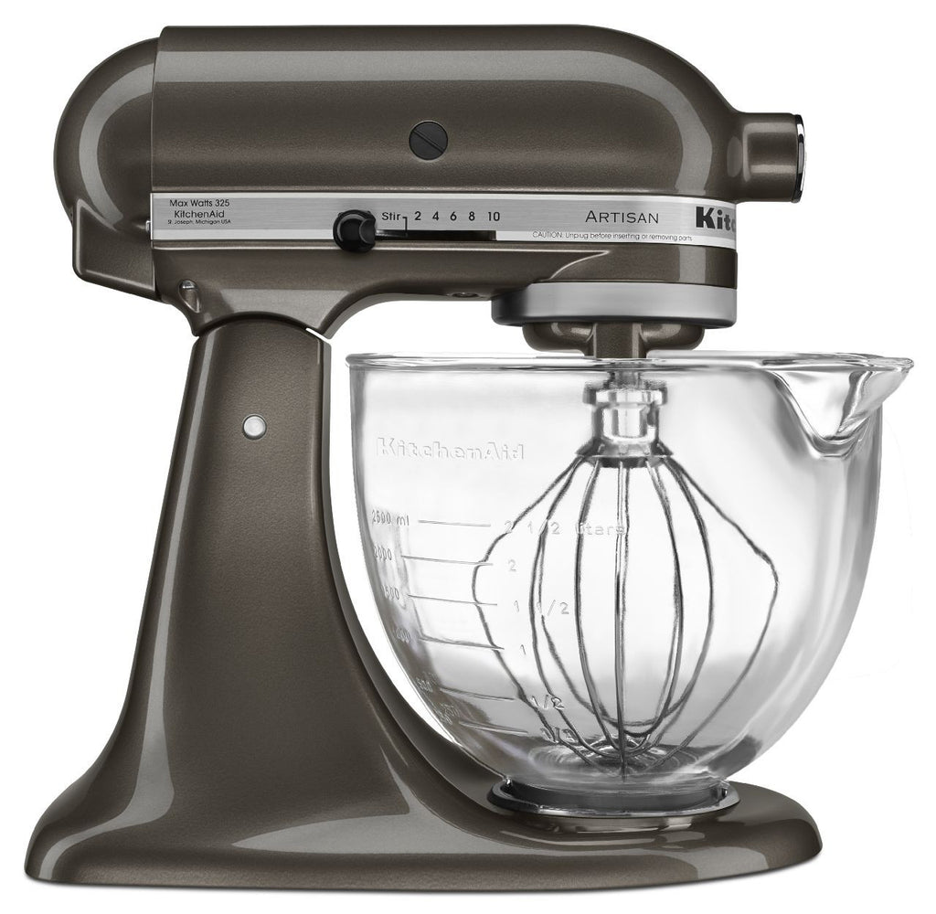 Kitchenaid 5 Qt. Artisan Design Series with Glass Bowl - Truffle Dust KSM155GBTD