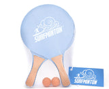 Viahart Surfminton Classic Beach Tennis Wooden Paddle Game