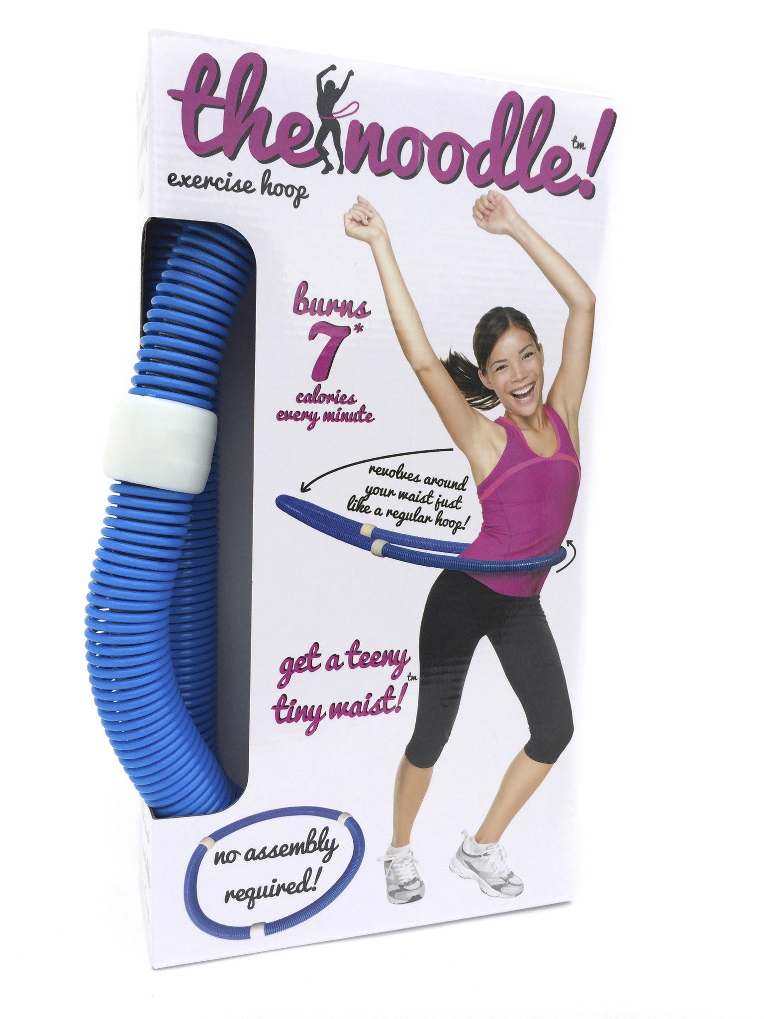 Viahart Noodle Portable Flexible Exercise Spring Hula Hoop - Blue