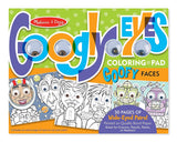 Melissa and Doug Wacky Faces Googly Eyes Coloring Pad Toy