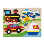 Melissa & Doug Vehicles Wooden Chunky Jigsaw Puzzle (20 pcs)