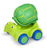 Melissa & Doug Sunny Patch Snappy Turtle Cement Mixer Construction Vehicle