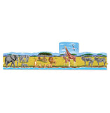 Melissa And Doug Safari 4-In-1 Jumbo Linking Floor Puzzle 96pc