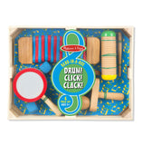 Melissa & Doug Band-in-a-Box Drum! Click! Clack! - 6-Piece Musical Instrument Set