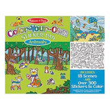 Melissa & Doug Color-Your-Own Sticker Pad - Animals (200+ Stickers to Color, 18 Scenes to Fill)