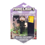 Minecraft 3.25-in Steve in Netherite Armor Figure w/1 Portal Piece & 1 Accessory