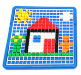 Viahart Creative Mosaic Pegboard Jigsaw Puzzle Block Building Game For Kids Kindergarten Educational Toys