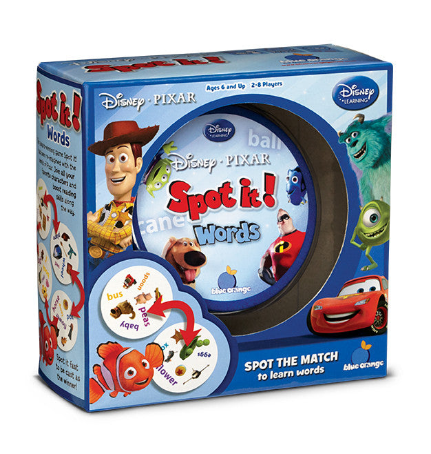 Blue Orange Spot it! Disney Pixar - Words