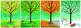 Ravensburger Adult Puzzles 500 pc Panorama Puzzle - Four Seasons 14706