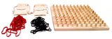 Viahart Rubber Road Rubber Band Wooden Board Game And Pegboard