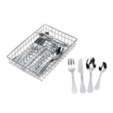 Melissa & Doug Stainless Steel Mealtime Utensil Set - Dishwasher-Safe Play Kitchen Accessories