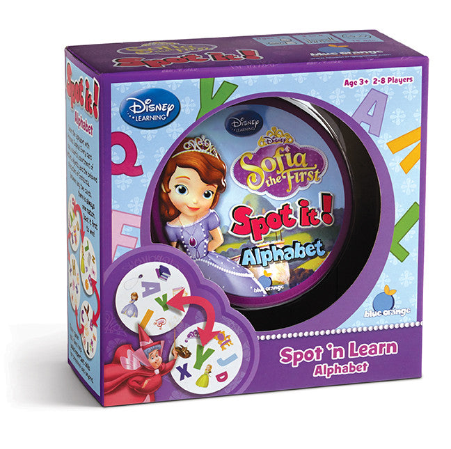 Blue Orange Spot it! Sofia the First - Alphabet
