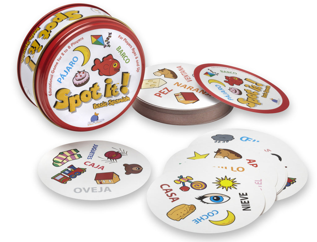 Blue Orange Spot It! Basic Spanish