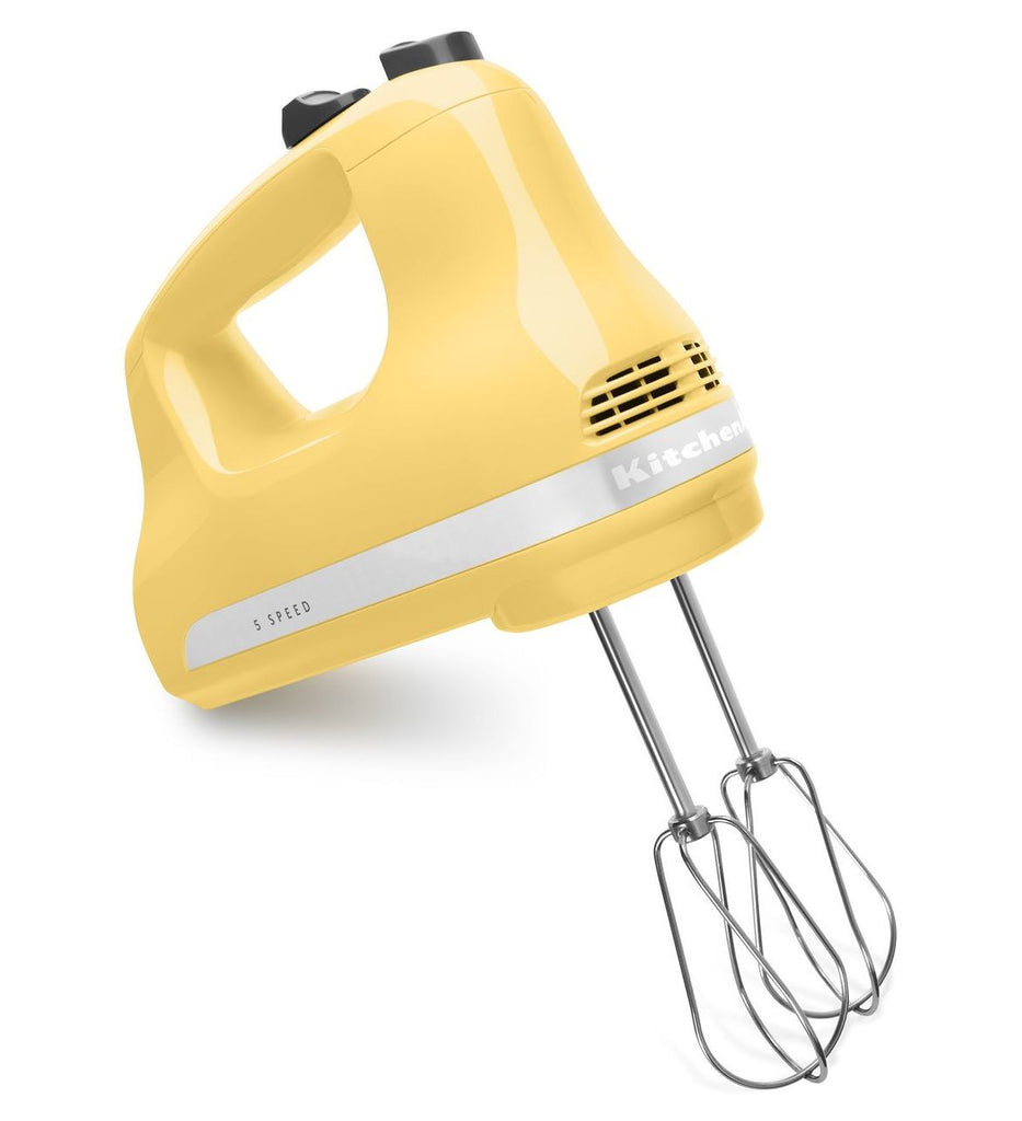 Kitchenaid 5-Speed Slide Control Ultra Power Hand Mixer - Majestic Yellow KHM512MY