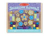 Melissa & Doug Sparkling Flowers Wooden Bead Set