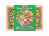 Melissa & Doug Flower Power Wooden Bead Set With 150+ Beads and 5 Cords for Jewelry-Making