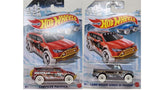 Bundle of 2| Hot Wheels 1:64 Scale Winter 2022 Xmas Series - Chrysler Pacifica + Land Rover Series III Pickup