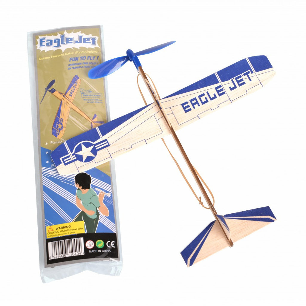 Be Amazing Toys Commander (12" Balsa, Rubberband Powered)  Z002