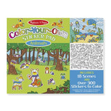 Melissa & Doug Color-Your-Own Sticker Pad - Animals (200+ Stickers to Color, 18 Scenes to Fill)