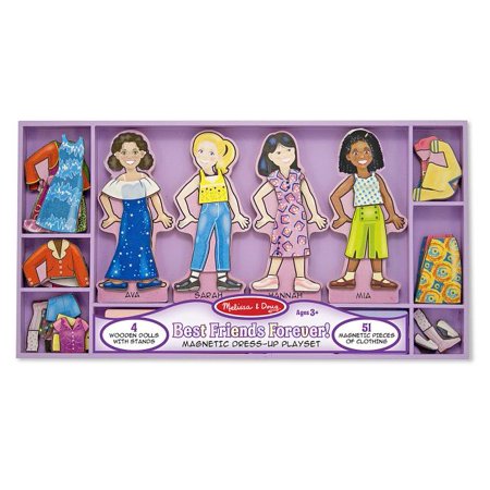 Melissa & Doug Best Friends Forever Deluxe Magnetic Dress-Up Play Set (55+pc)