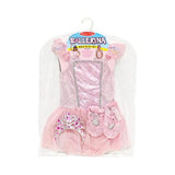 Melissa & Doug Ballerina Role Play Costume Set (4pc) - Includes Ballet Slippers, Tutu, Women's, Size: Small, Gold/Pink