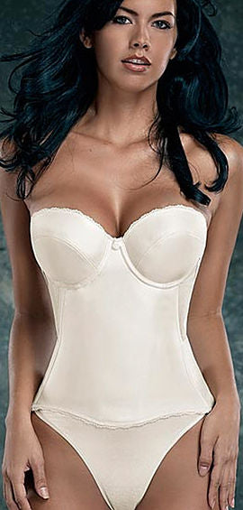 Flattering Me Longline Bra Bustier Ivory 728