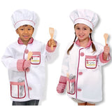 Melissa & Doug Chef Role Play Costume Dress -Up Set With Realistic Accessories, Adult Unisex, Size: One Size, Red/Gold/red