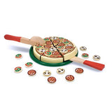 Melissa & Doug Pizza Party Wooden Play Food Set With 18Toppings