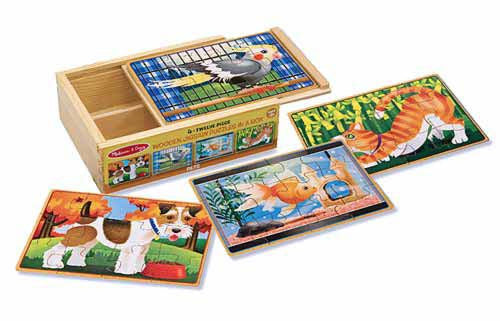 Melissa & Doug Pets Puzzles in a Box 3790