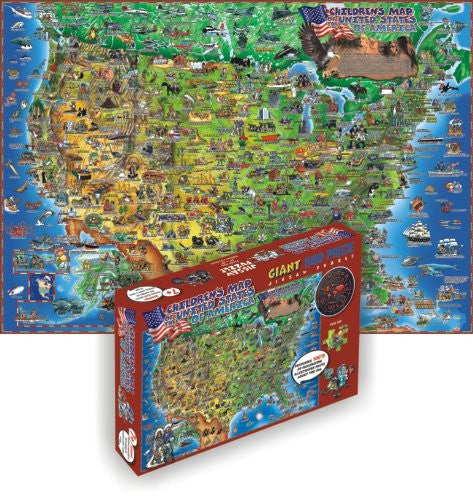 GeoToys Dino'S Children'S Usa Map – 500