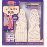 Melissa & Doug Decorate-Your-Own Wooden Princess Dolls Craft Kit