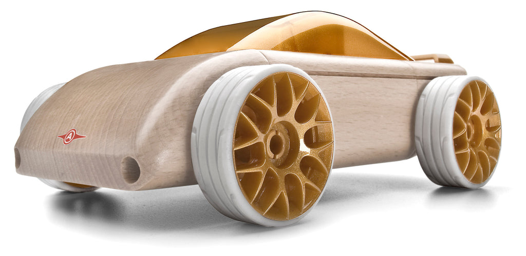 Mini Singles - Mini C9-S Berlinetta Gold/White 55107 by Automoblox
