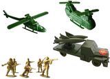 Viahart 140+ Action Figures Army Men Toy Soldier Play Set With Tanks, Planes, Flags & More!