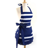 Flirty Aprons WO-10027 Women's Apron Original Nautical Navy