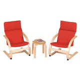 Guidecraft Classroom Furniture - Kiddie Rocker Chair Set Red G6400