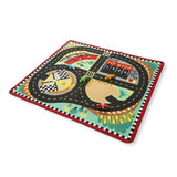 Melissa & Doug Round the Speedway Race Track Rug