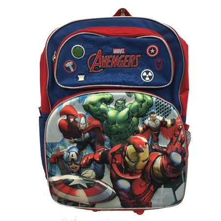 Avengers 3D Classic 16" Backpack - Red & Blue