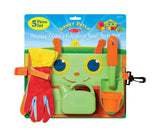 Melissa & Doug Sunny Patch Happy Giddy Garden Tool Belt Set With Gloves, Trowel, Watering Can, and Pot