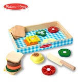 Melissa & Doug Wooden Sandwich-Making Pretend Play Food Set