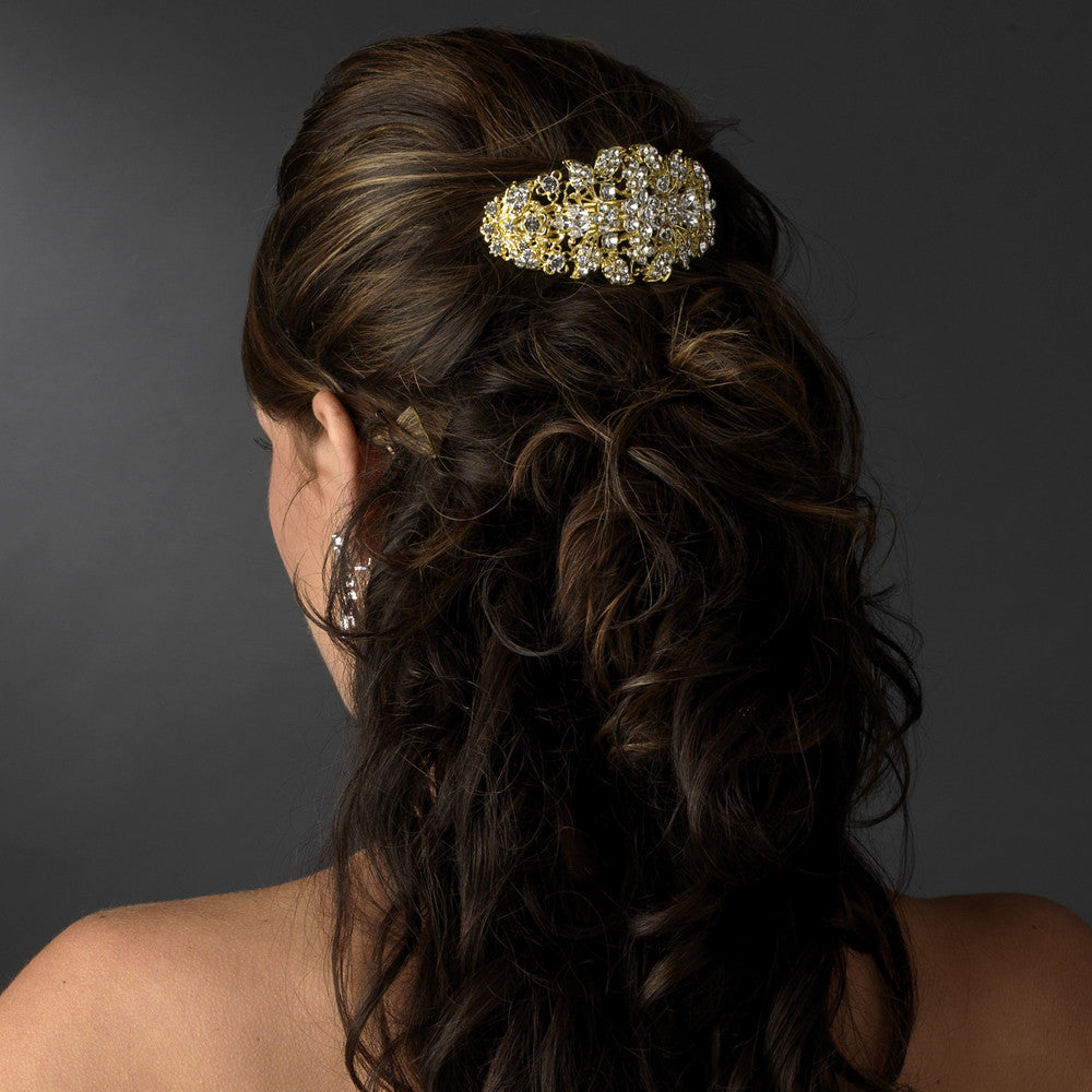 Glamour Goddess Crystal Irridescent Barrette 8335