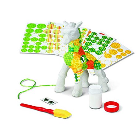Melissa & Doug Decoupage Made Easy Giraffe Paper Mache Craft Kit With Stickers
