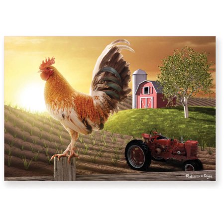 Melissa & Doug Sunrise Farm Cardboard Jigsaw Puzzle, 100-Piece