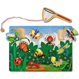 Melissa & Doug Magnetic Wooden Bug-Catching Puzzle Game (10 pcs)