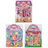 Melissa & Doug Puffy Sticker Pads Set: Fairy, Dress-Up, and Mermaid - 216 Reusable Stickers