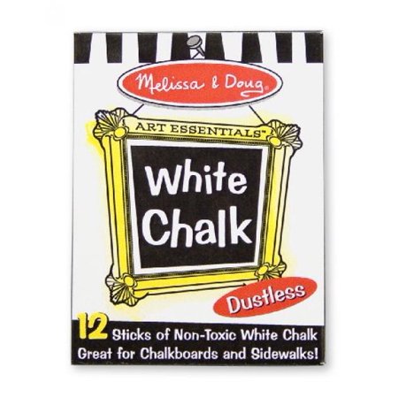 Melissa & Doug White Chalk, 12 Pieces
