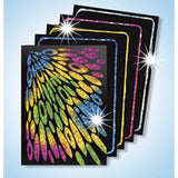 Melissa and Doug Scratch & Sparkle Artist Trading Cards, Multicolor, Pack of 52
