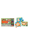 Melissa & Doug Animal Pattern Blocks Set With 5 Double-Sided Wooden Boards and 47 Multi-Shaped Blocks