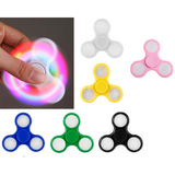 3 pack Buy Box LED Light Fidget Spinner Plastic Hand Spinner For Autism and ADHD Focus Anxiety & Stress Relief Toys Gift  (Random Color)