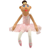 Melissa & Doug Ballerina Puppet - Full-Body With Detachable Wooden Rod for Animated Gestures