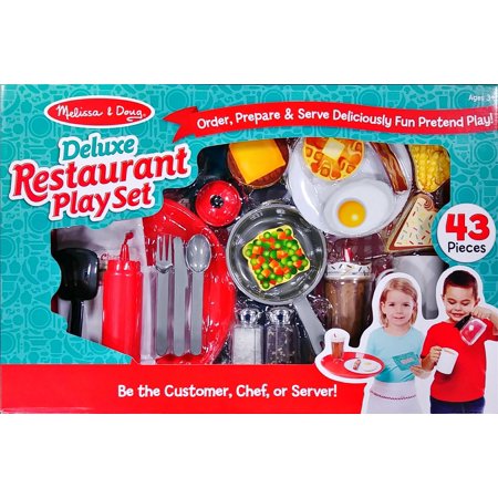 Melissa & Doug Deluxe 43 Piece Restaurant Play Set